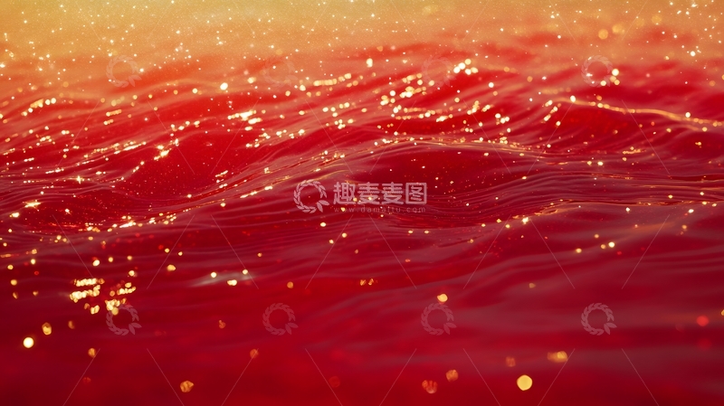 红色鎏金水面背景6