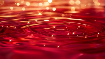 红色鎏金水面背景5