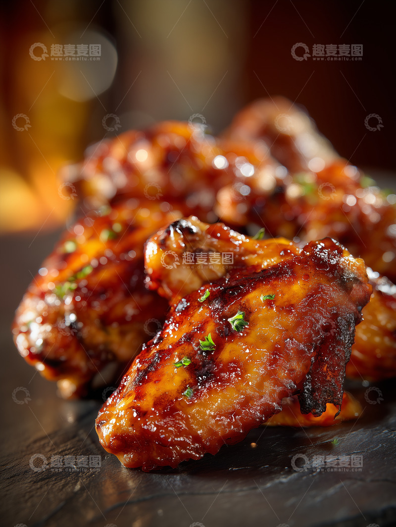 高清大图下载【趣麦麦图】美味烤鸡翅摄影图8
