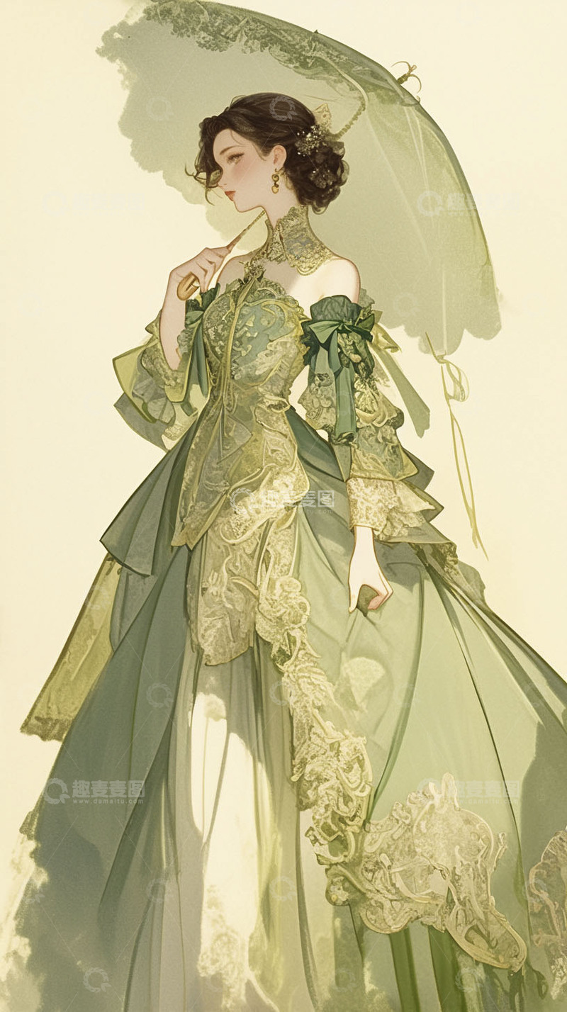 高清大图下载【趣麦麦图】-动漫卡通女人2