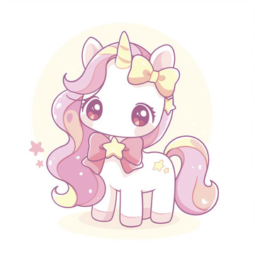 卡通可爱独角兽2