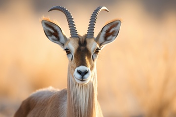 正面藏羚羊特写