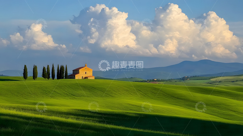 高清大图下载【趣麦麦图】欧式庄园田园风光4