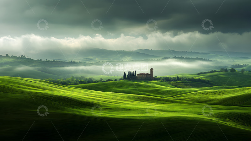 高清大图下载【趣麦麦图】欧式庄园田园风光