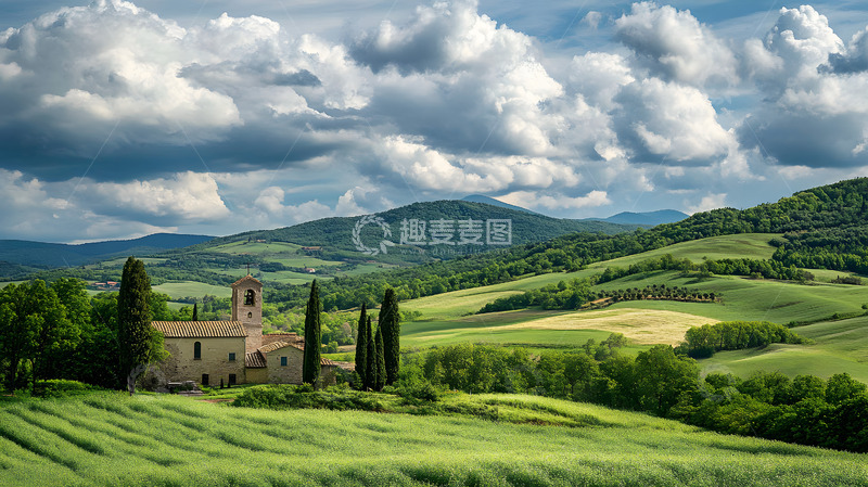 高清大图下载【趣麦麦图】欧式庄园田园风光3