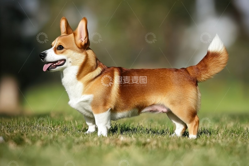 高清大图下载【趣麦麦图】户外小柯基摄影