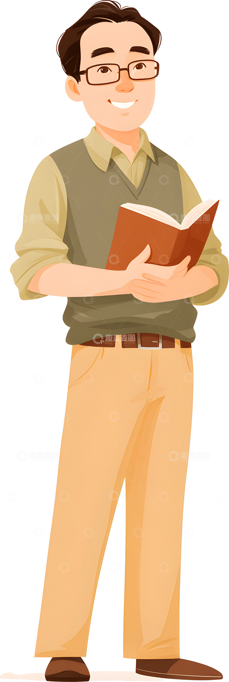 高清大图下载【趣麦麦图】-教师老师人物插画2