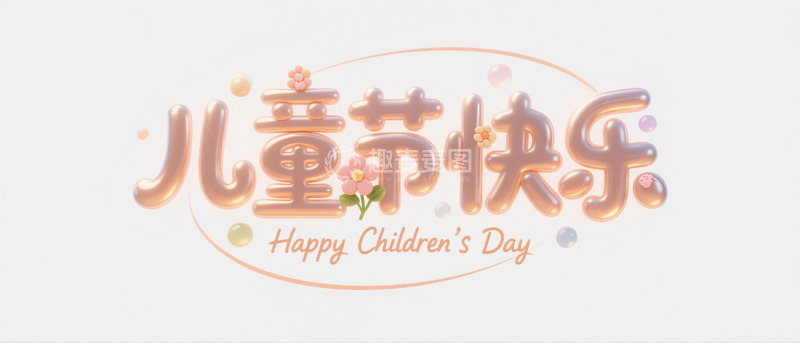高清大图下载【趣麦麦图】儿童节标题字体2