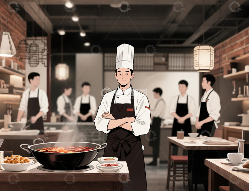 高清大图下载【趣麦麦图】火锅店厨师培训7
