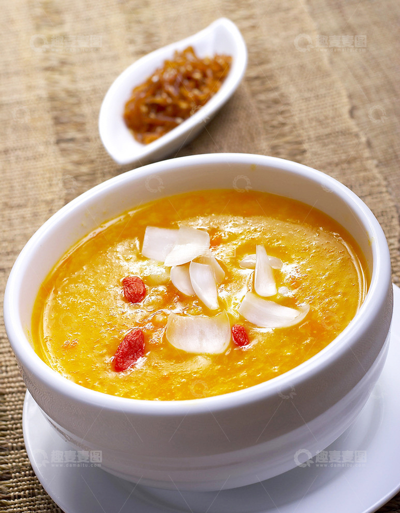 高清大图下载【趣麦麦图】百合南瓜粥品