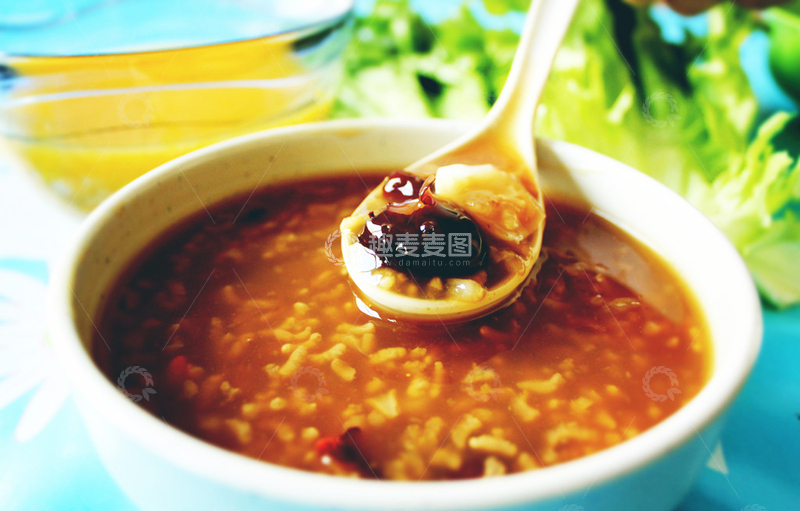 高清大图下载【趣麦麦图】八宝粥花生莲子