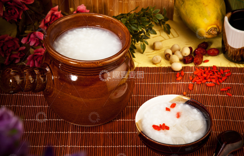 高清大图下载【趣麦麦图】枸杞养颜粥品