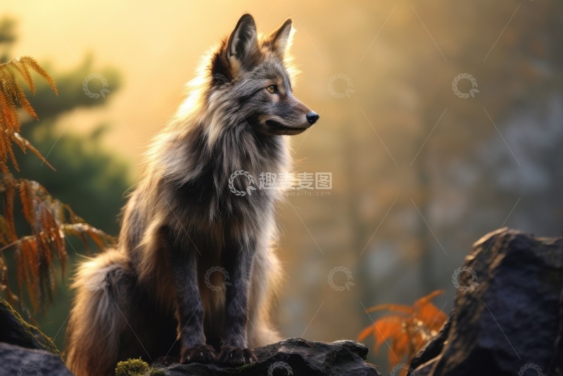 高清大图下载【趣麦麦图】一只捷克狼犬