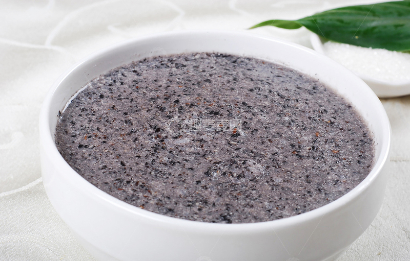 高清大图下载【趣麦麦图】黑芝麻糊粥品