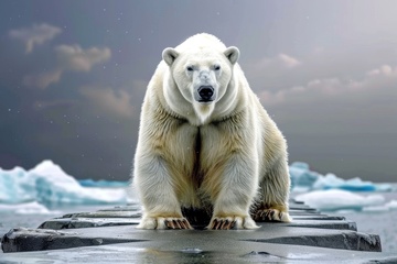 一头高大的北极熊