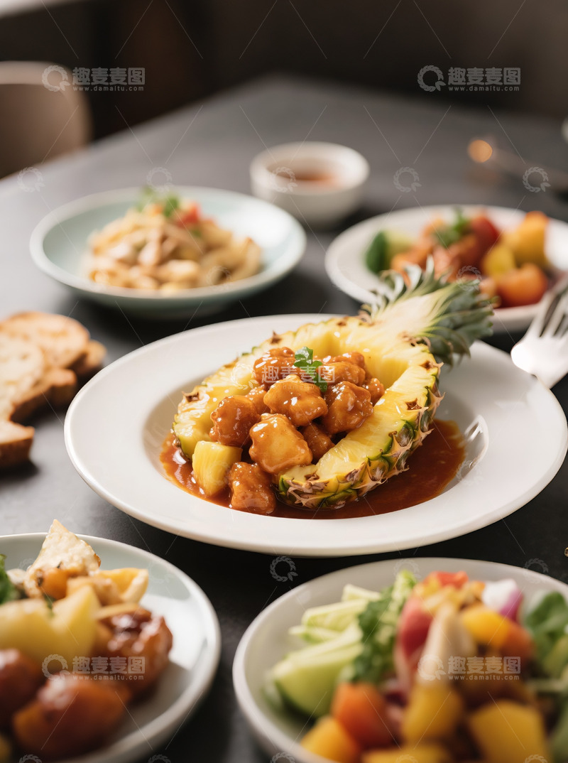 高清大图下载【趣麦麦图】美食咕噜肉2