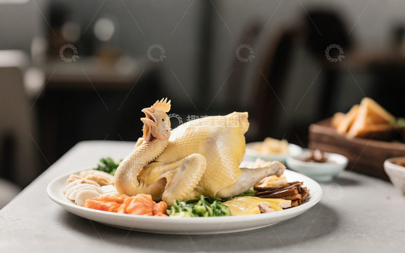 高清大图下载【趣麦麦图】美食白切鸡1
