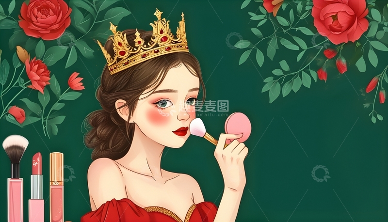 高清大图下载【趣麦麦图】化妆美妆人物3
