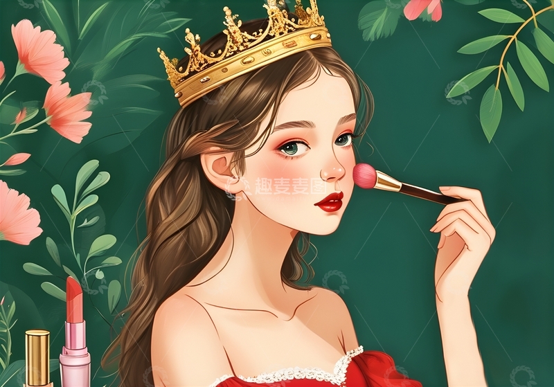 高清大图下载【趣麦麦图】化妆美妆人物5