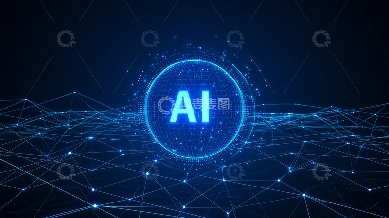 高清大图下载【趣麦麦图】科技人工智能背景AI1