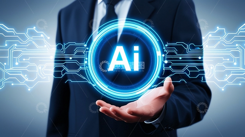 高清大图下载【趣麦麦图】科技人工智能背景AI10