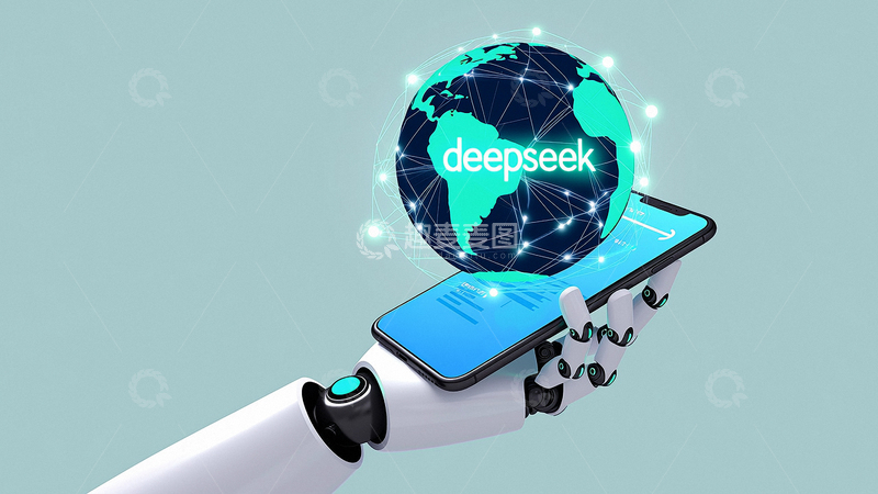 高清大图下载【趣麦麦图】科技人工智能背景deepseek26