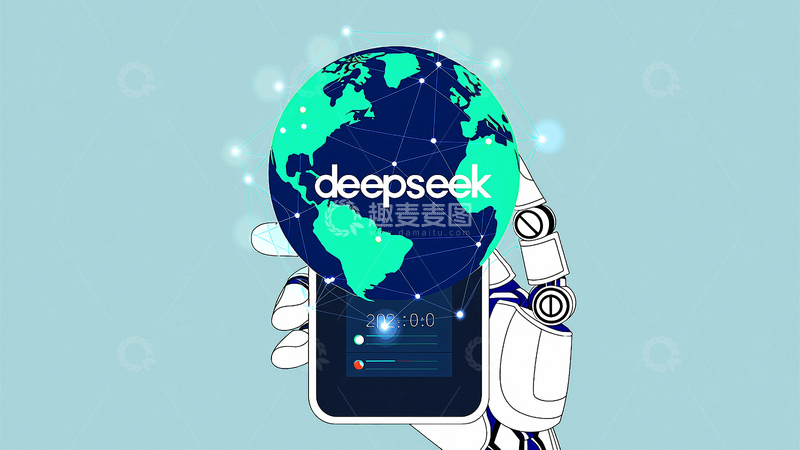 高清大图下载【趣麦麦图】科技人工智能背景1