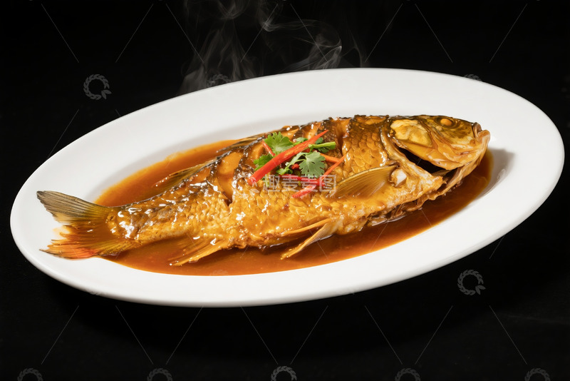 高清大图下载【趣麦麦图】老烧鱼高清美食摄影2