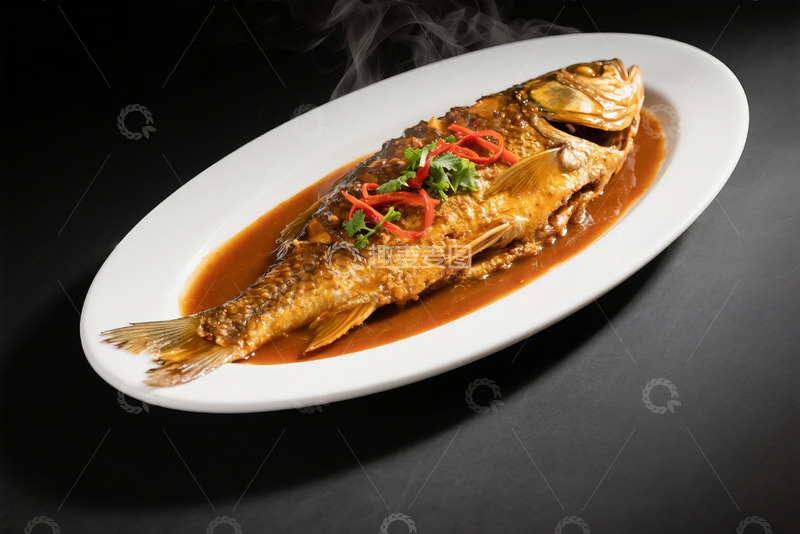 高清大图下载【趣麦麦图】老烧鱼高清美食摄影4