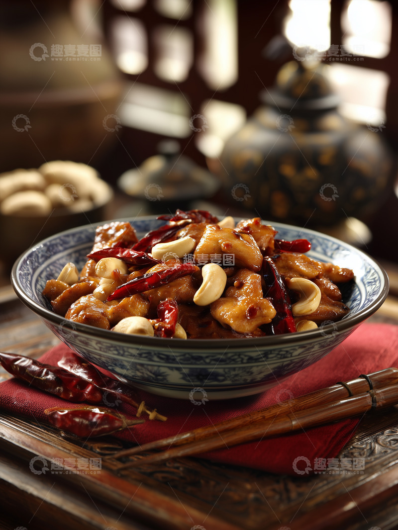 高清大图下载【趣麦麦图】宫保鸡丁摄影图18