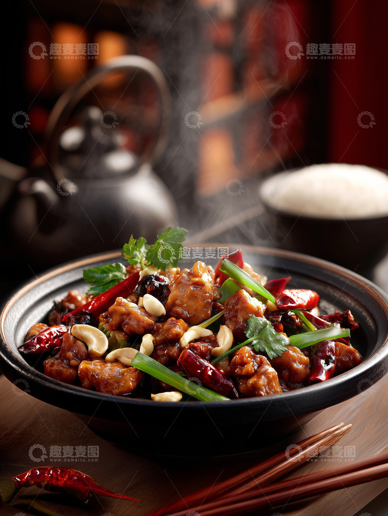 高清大图下载【趣麦麦图】宫保鸡丁摄影图19