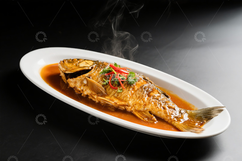 高清大图下载【趣麦麦图】老烧鱼高清美食摄影