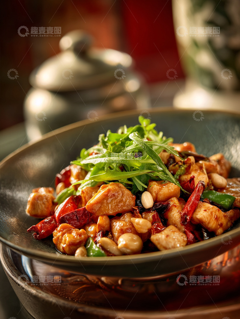 高清大图下载【趣麦麦图】宫保鸡丁摄影图17