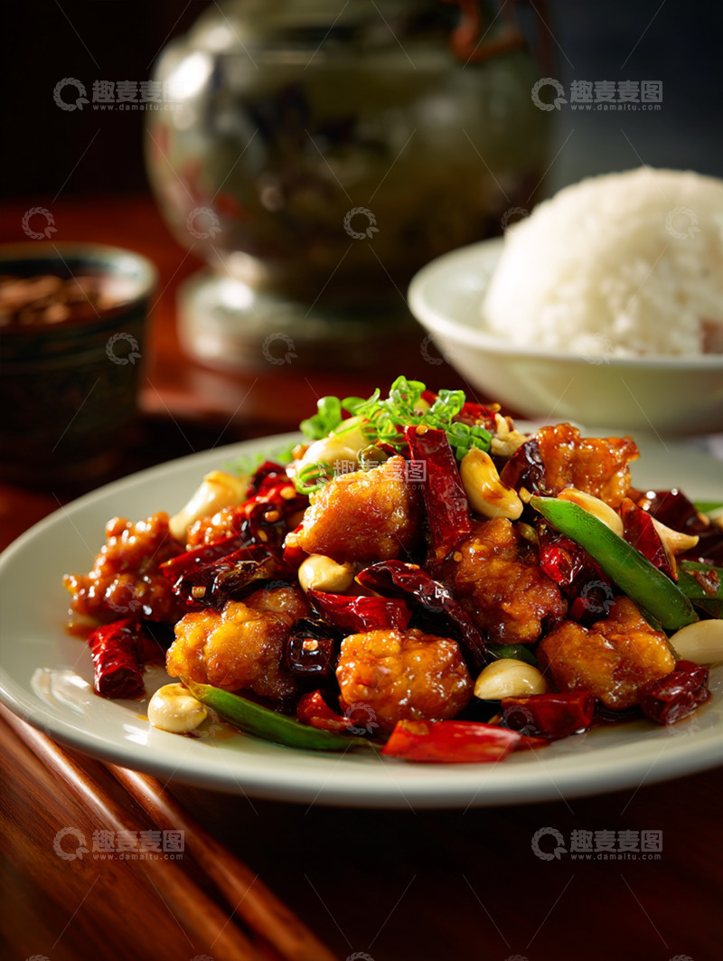 高清大图下载【趣麦麦图】宫保鸡丁摄影图16