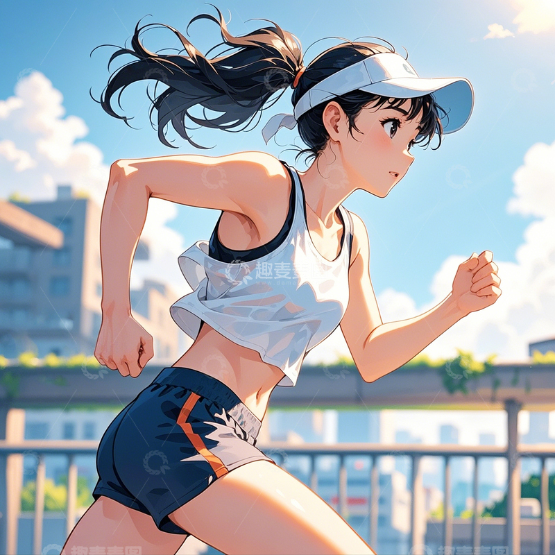 高清大图下载【趣麦麦图】运动跑步人物4