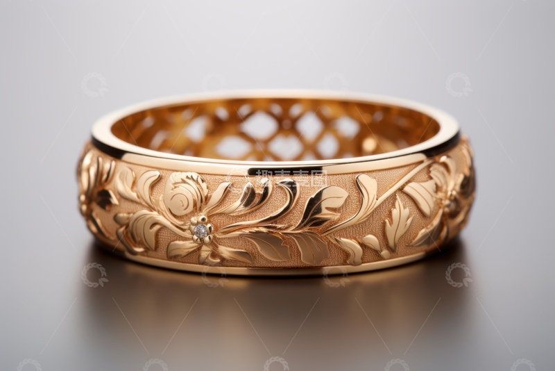 高清大图下载【趣麦麦图】黄金雕刻的手环