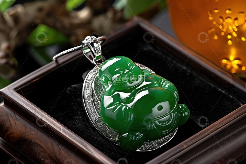 高清大图下载【趣麦麦图】盒子里的玉石弥勒佛