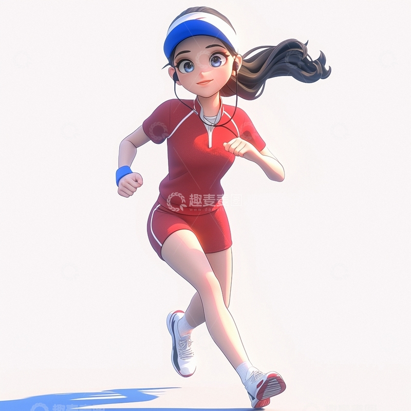 高清大图下载【趣麦麦图】运动跑步人物