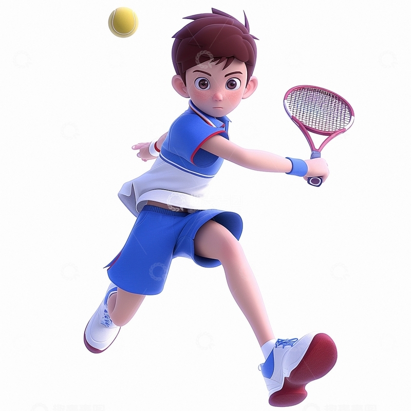 高清大图下载【趣麦麦图】运动网球人物5