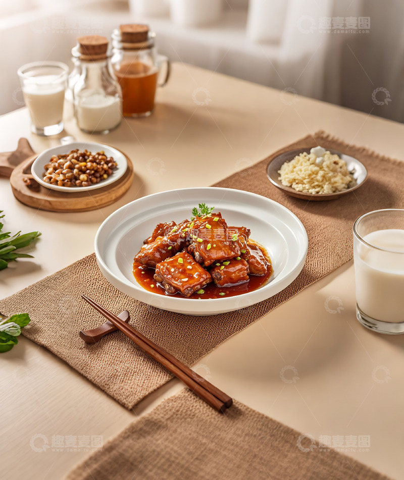 高清大图下载【趣麦麦图】美食摄影糖醋排骨1