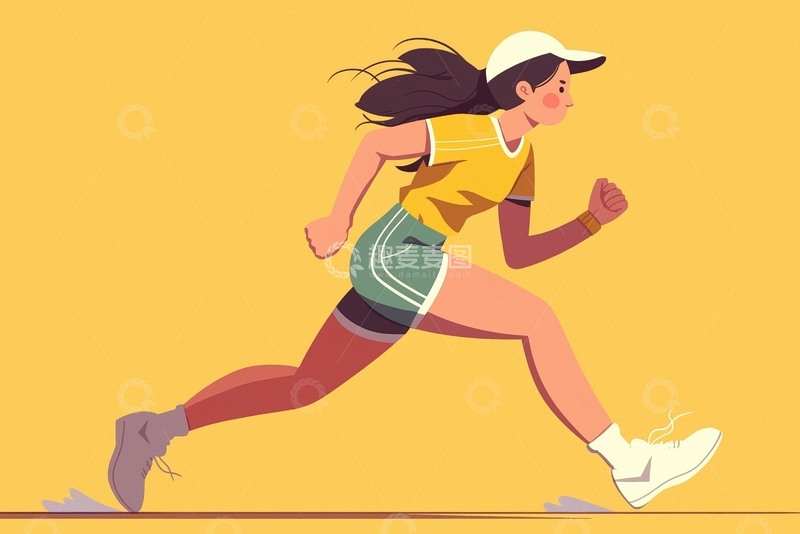 高清大图下载【趣麦麦图】运动跑步人物3