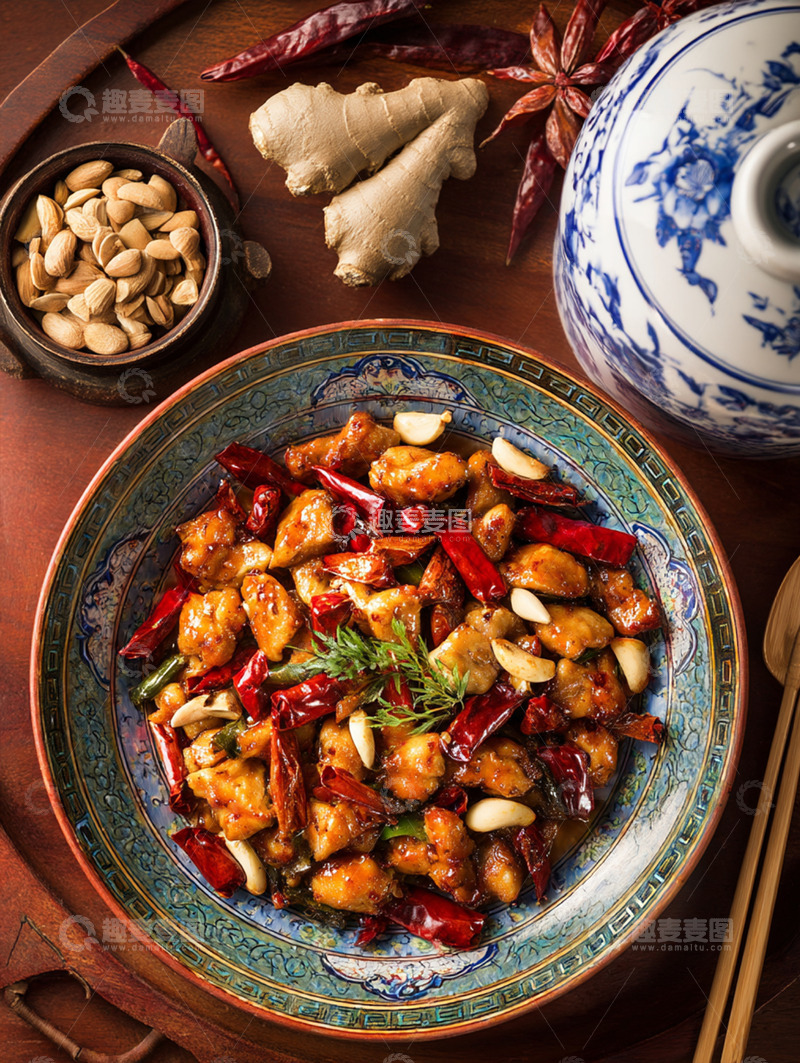 高清大图下载【趣麦麦图】宫保鸡丁摄影图25