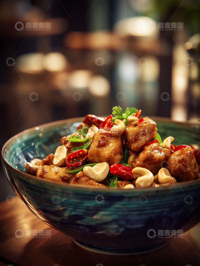 高清大图下载【趣麦麦图】宫保鸡丁摄影图45