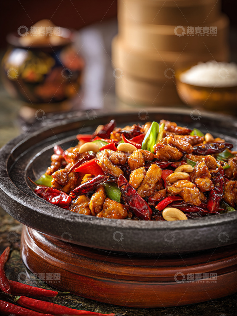 高清大图下载【趣麦麦图】宫保鸡丁摄影图22