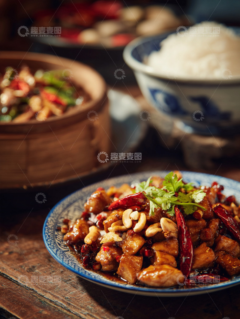 高清大图下载【趣麦麦图】宫保鸡丁摄影图29