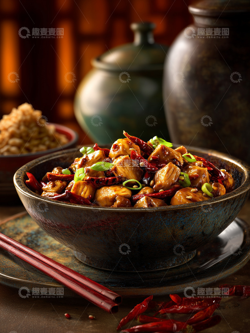 高清大图下载【趣麦麦图】宫保鸡丁摄影图41