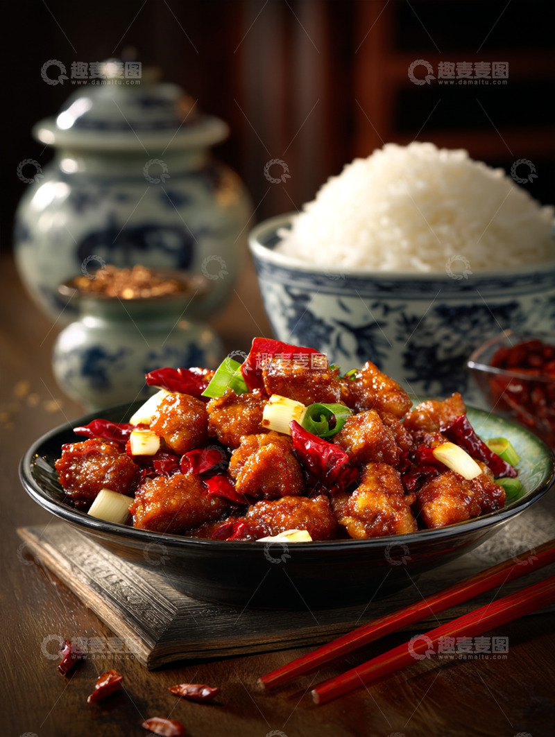 高清大图下载【趣麦麦图】宫保鸡丁摄影图47