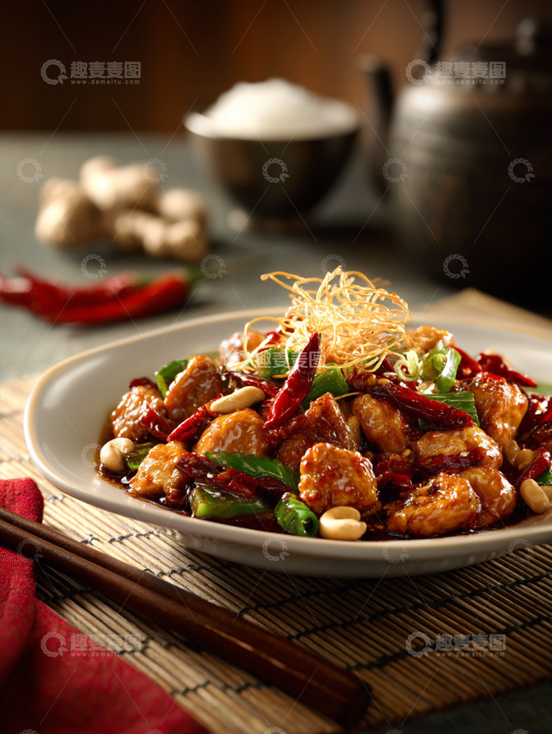 高清大图下载【趣麦麦图】宫保鸡丁摄影图34
