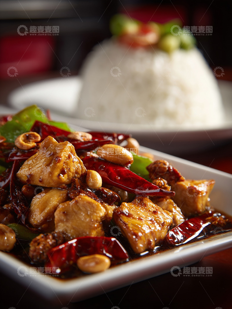 高清大图下载【趣麦麦图】宫保鸡丁摄影图46