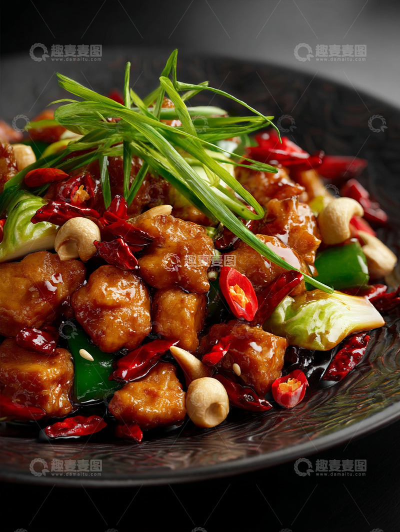 高清大图下载【趣麦麦图】宫保鸡丁摄影图31